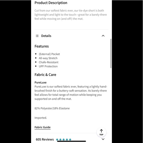 BRAND NEW Fabletics High-Waisted Pocket Short - Picture 2 of 4